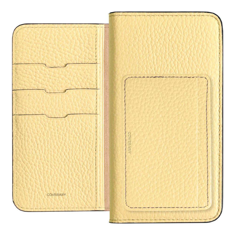 Genuine leather 32 colors Italian shrink leather card storage pocket with notebook-style case Google Pixel series