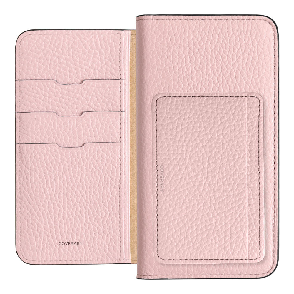 Genuine leather 32 colors Italian shrink leather card storage pocket with notebook-style case Google Pixel series