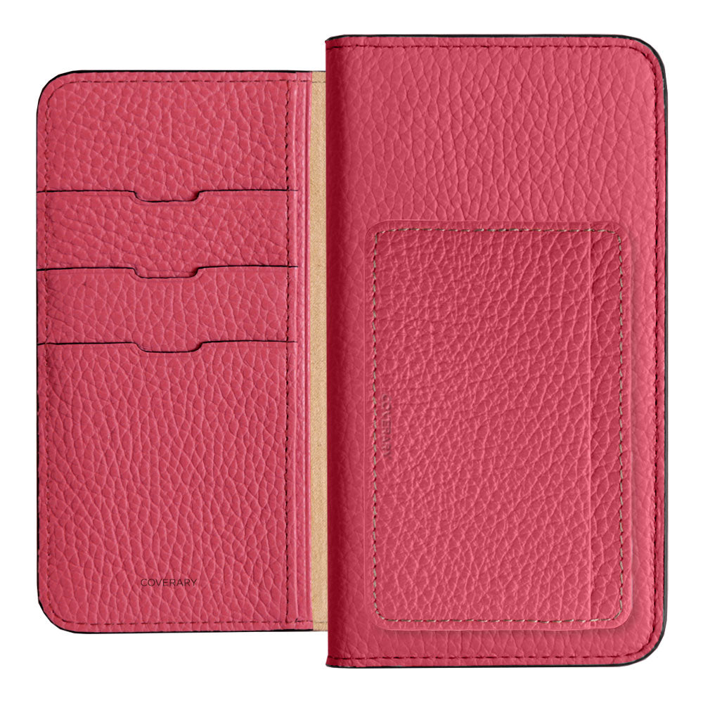 Genuine leather 32 colors Italian shrink leather card storage pocket with notebook-style case Google Pixel series