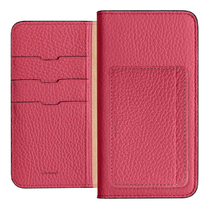 Genuine leather 32 colors Italian shrink leather card storage pocket with notebook-style case Google Pixel series