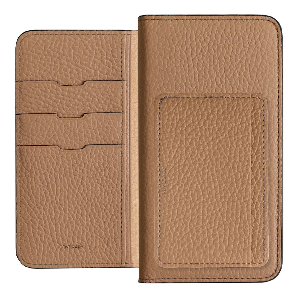 Genuine leather 32 colors Italian shrink leather card storage pocket with notebook-style case Google Pixel series