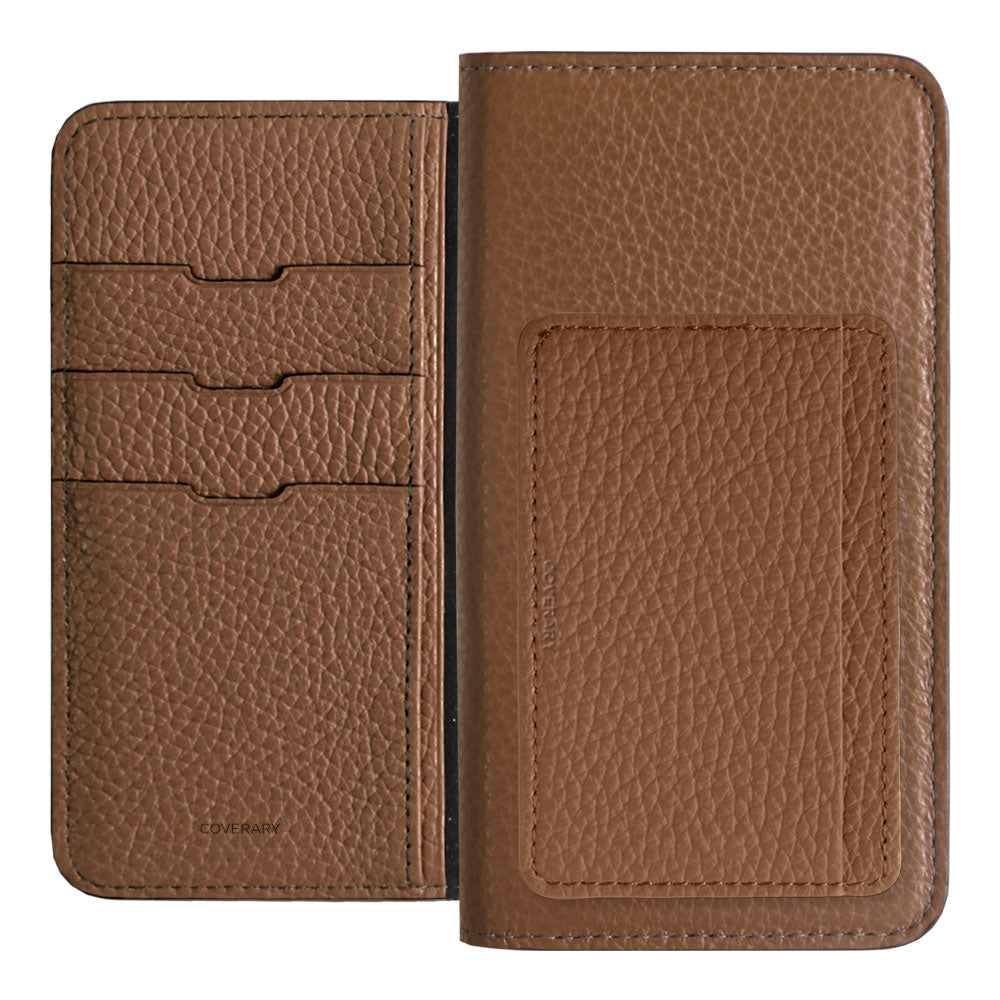 Genuine leather 32 colors Italian shrink leather card storage pocket with notebook-style case Google Pixel series