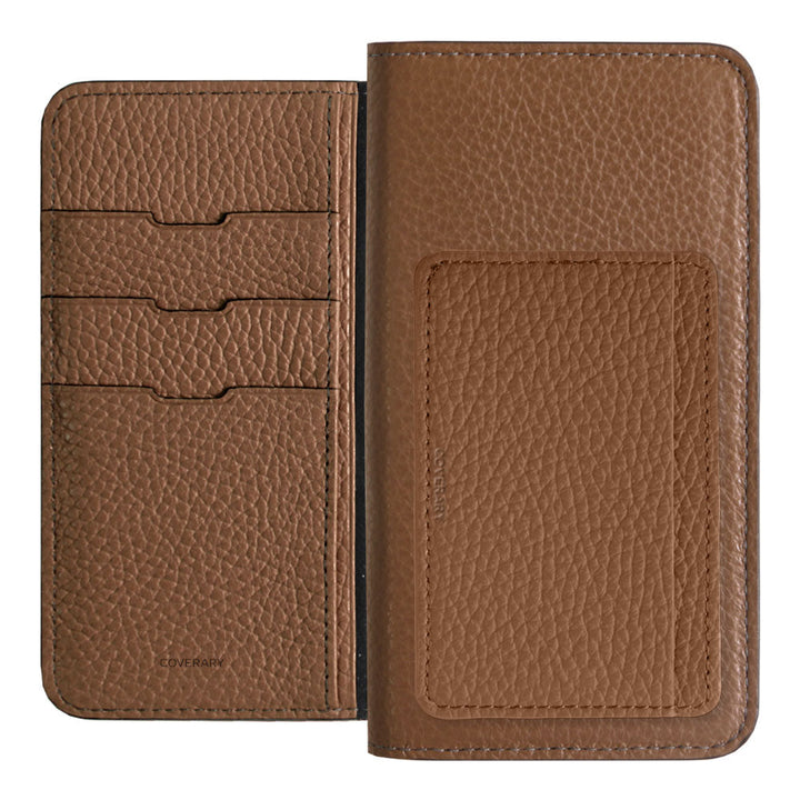 Genuine leather 32 colors Italian shrink leather card storage pocket with notebook-style case Google Pixel series