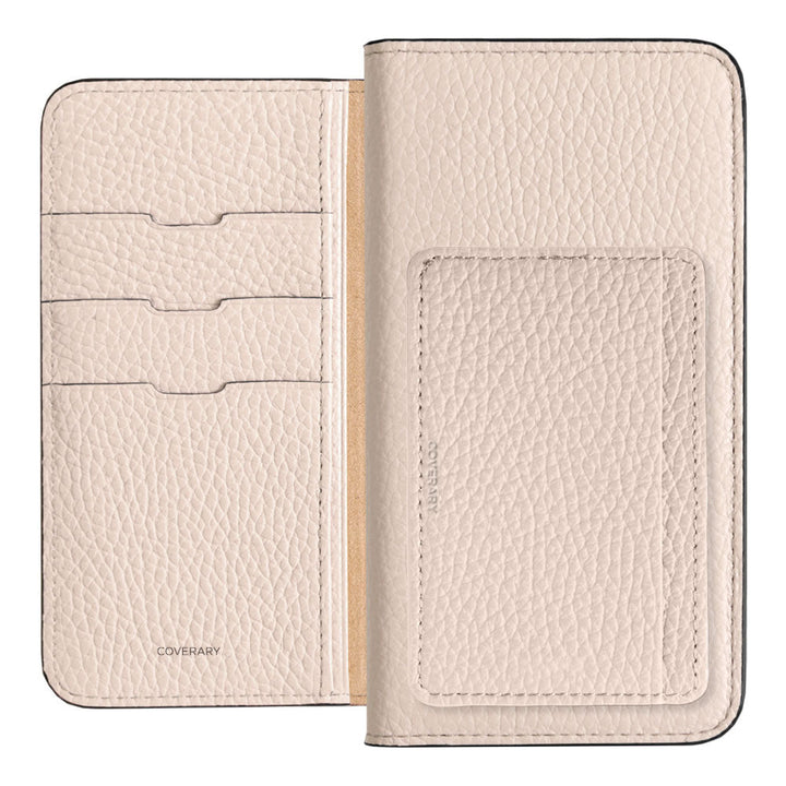 Genuine leather 32 colors Italian shrink leather card storage with pocket notebook-style case Xperia series