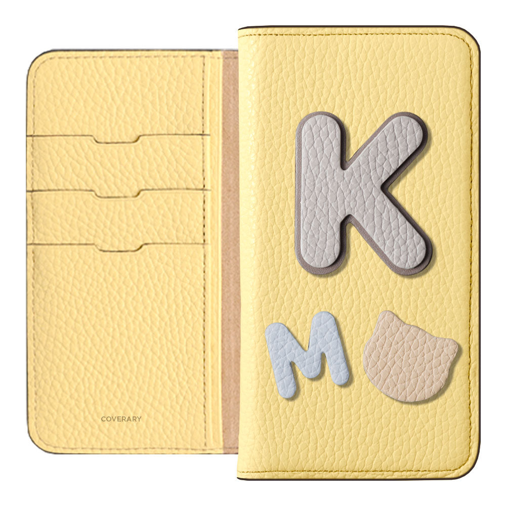 Genuine leather 32 colors Italian shrink leather 3 types set with patches notebook-style case Xperia series