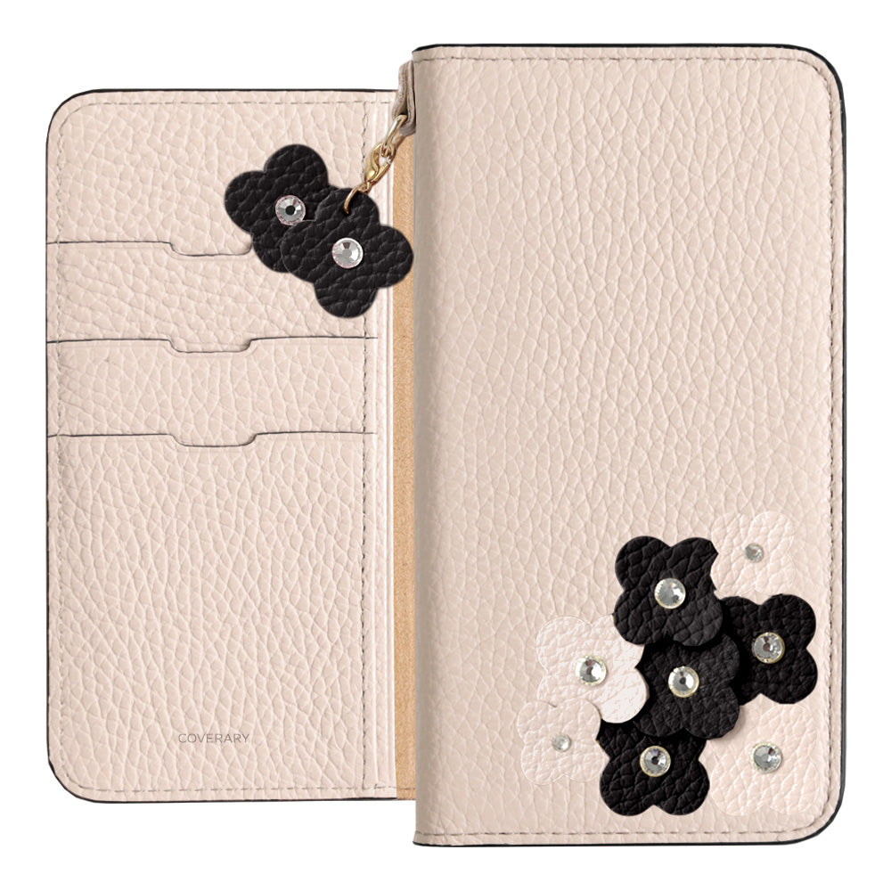 Genuine Leather 32 Colors Italian Shrink Leather Petal Charm Wallet Case for Xperia Series