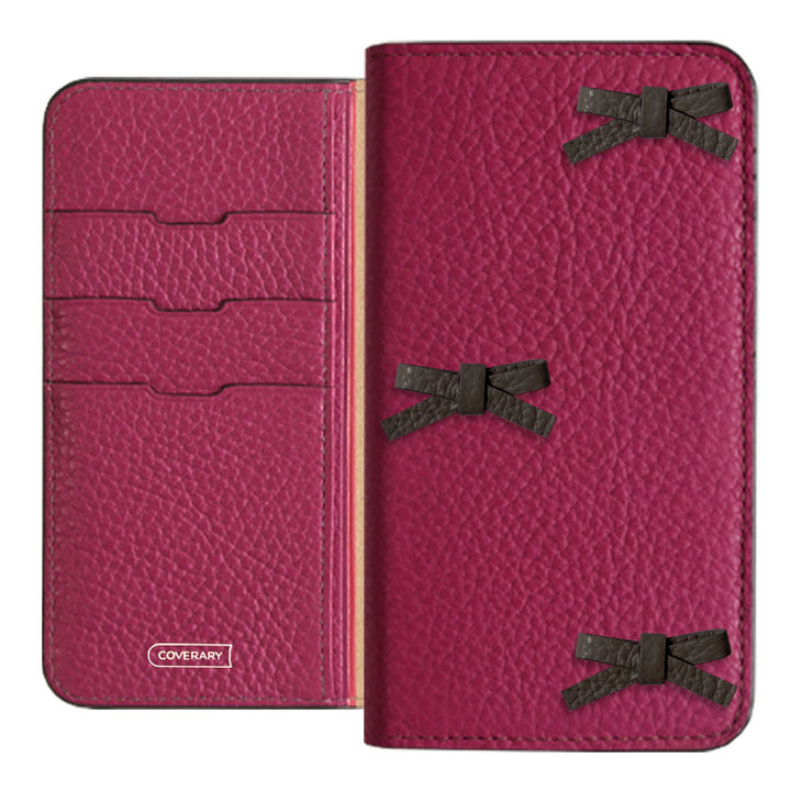 Genuine leather 32 colors Italian shrink leather ribbon decoration notebook-style case