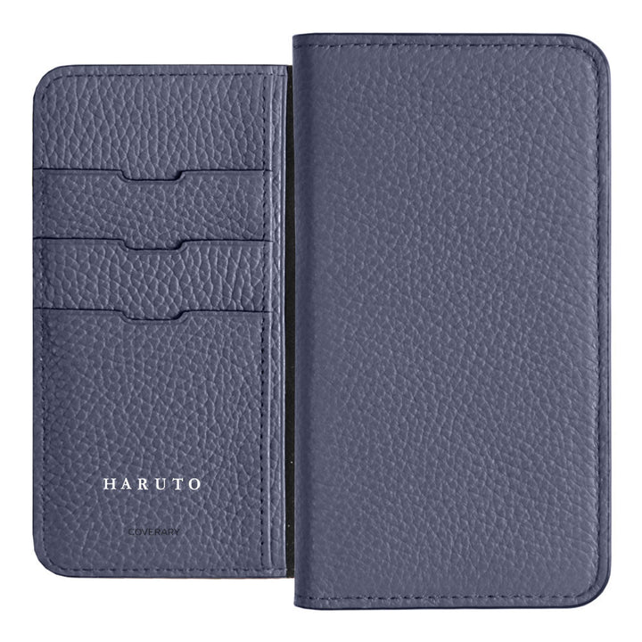 Genuine Leather 32 Colors Italian Shrink Leather Name Engraving (Color Foil Stamping) Notebook Style Case Galaxy Series
