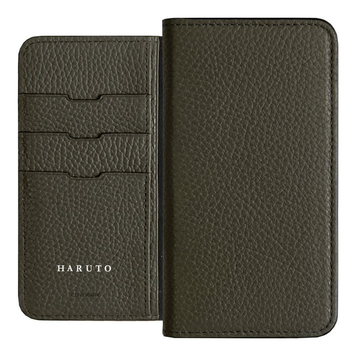 Genuine Leather 32 Colors Italian Shrink Leather Name Engraving (Color Foil Stamping) Notebook Style Case Galaxy Series
