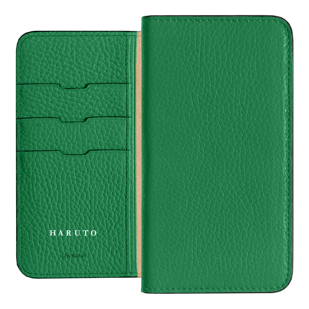Genuine Leather 32 Colors Italian Shrink Leather Name Engraving (Color Foil Stamping) Notebook Style Case Galaxy Series