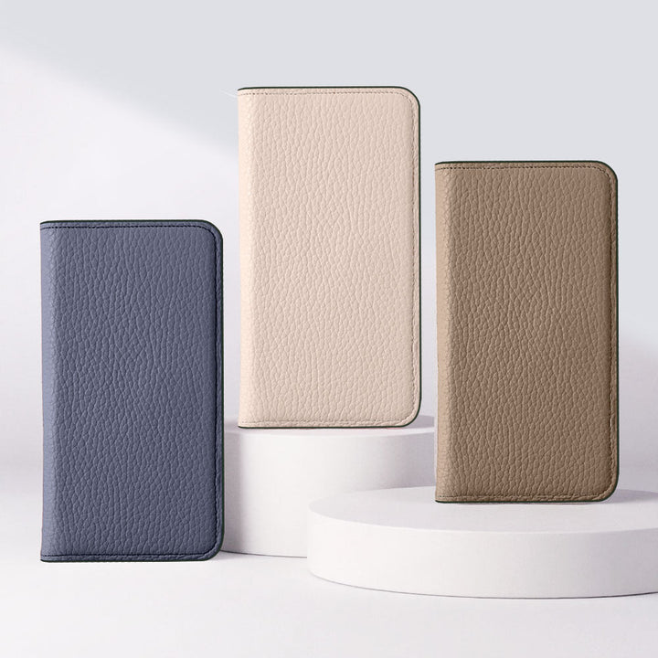 Genuine Leather 32 Colors Italian Shrink Leather Personalized Engraving (Color Foil Stamping) Notebook Style Case Xperia Series