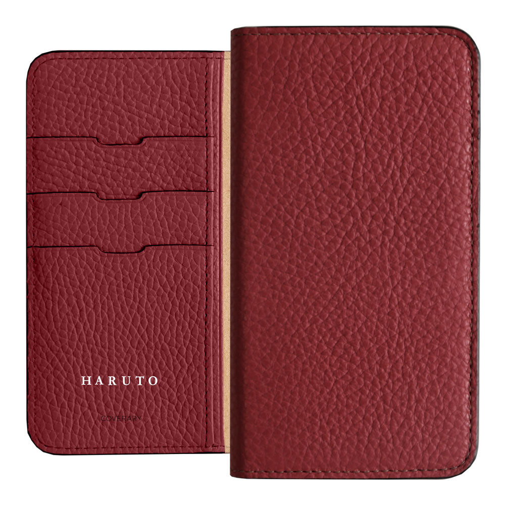 Genuine Leather 32 Colors Italian Shrink Leather Name Engraving (Color Foil Stamping) Notebook Style Case Galaxy Series