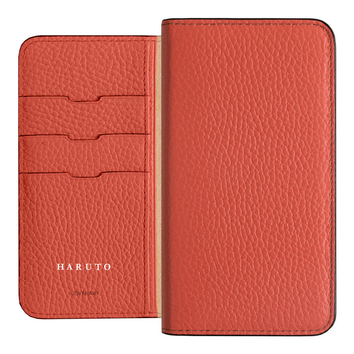 Genuine Leather 32 Colors Italian Shrink Leather Name Engraving (Color Foil Stamping) Notebook Style Case Galaxy Series