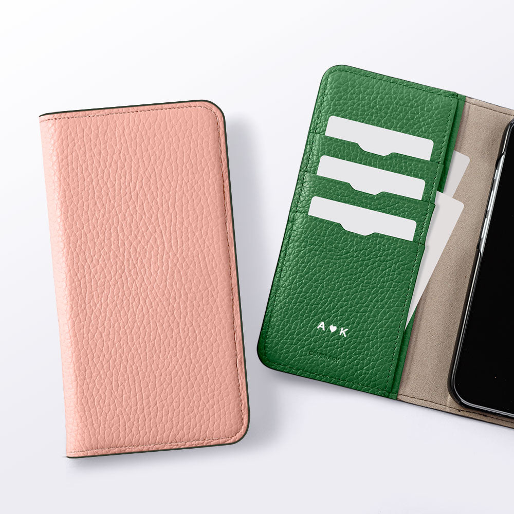 Genuine Leather 32 Colors Italian Shrink Leather Personalized Engraving (Color Foil Stamping) Notebook Style Case Xperia Series