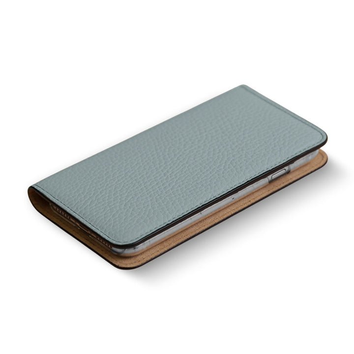 本革 32色 イタリアンシュリンクレザー 名入れ 刻印(カラー箔押し) 手帳型ケース