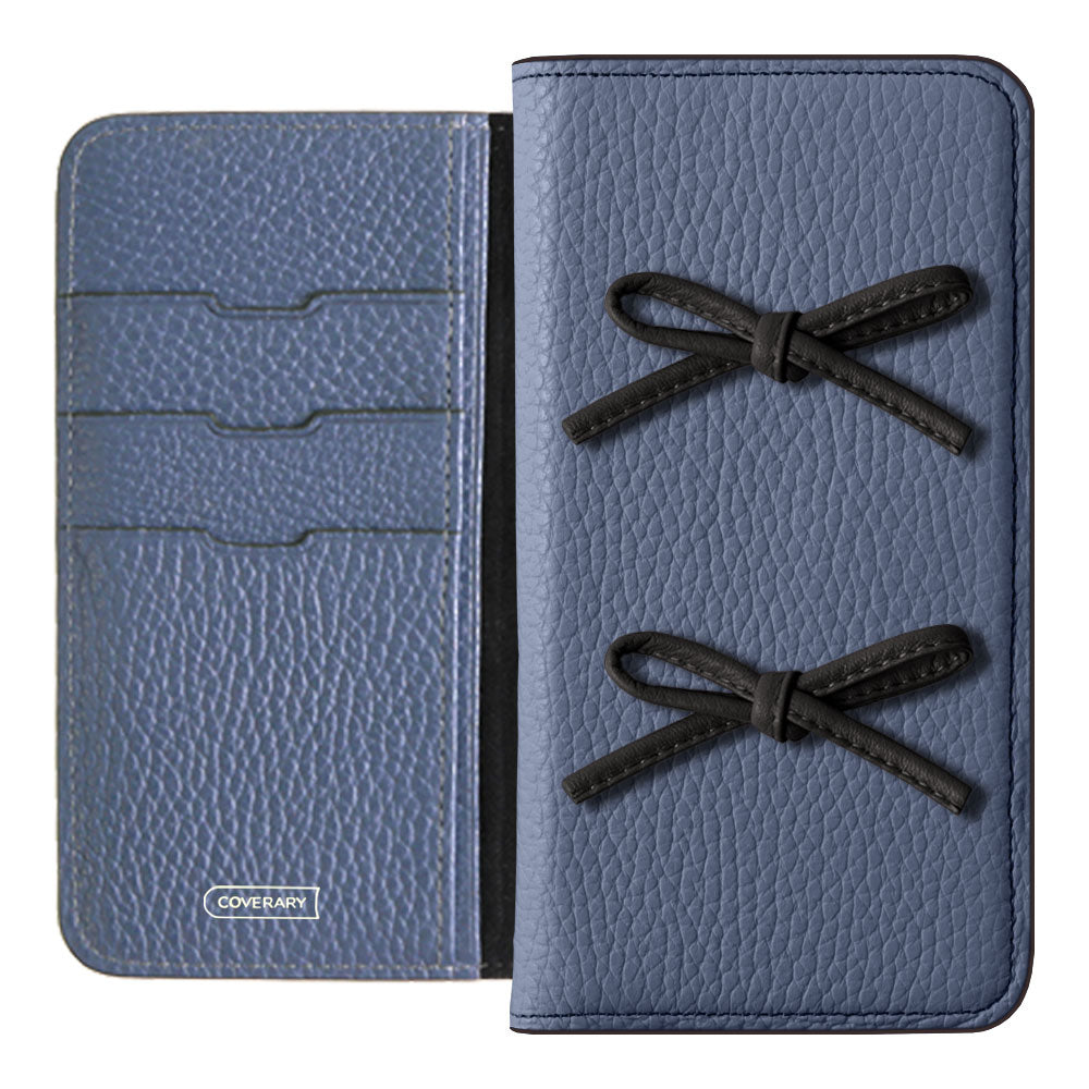 Genuine leather 32 colors Italian shrink leather leather cord ribbon notebook-style case AQUOS series