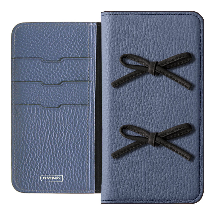 Genuine leather 32 colors Italian shrink leather leather cord ribbon notebook-style case AQUOS series