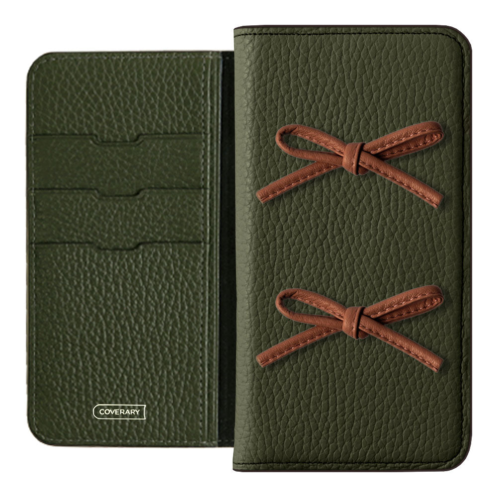 Genuine leather 32 colors Italian shrink leather leather cord ribbon notebook-style case Xperia series