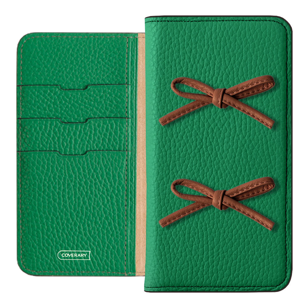 Cuir véritable 32 couleurs cuir italien grainé ruban en cuir étui portefeuille pour la série Google Pixel