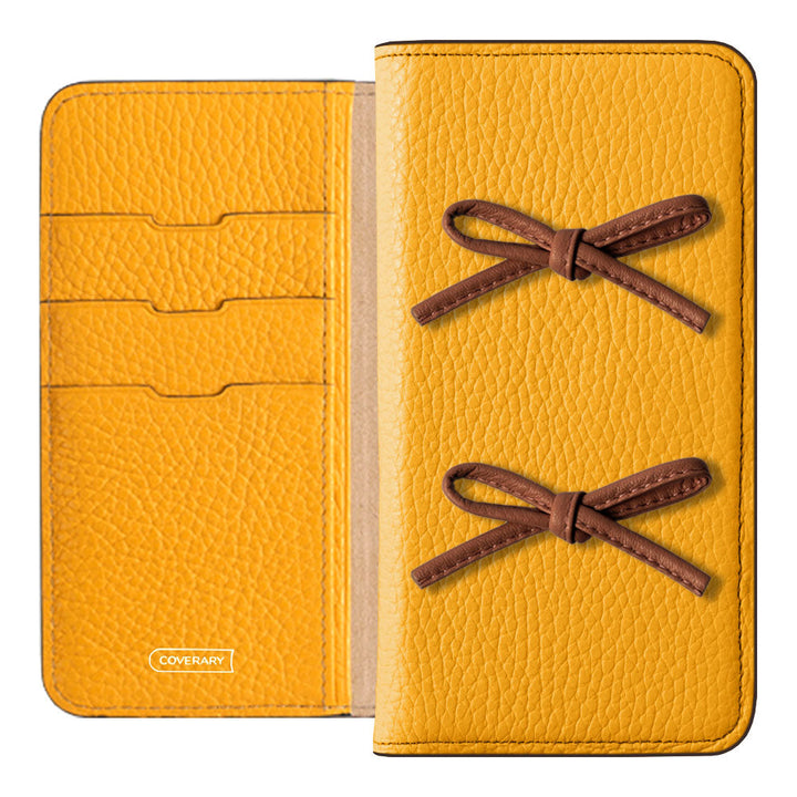 Cuir véritable 32 couleurs cuir italien grainé ruban en cuir étui portefeuille pour la série Google Pixel