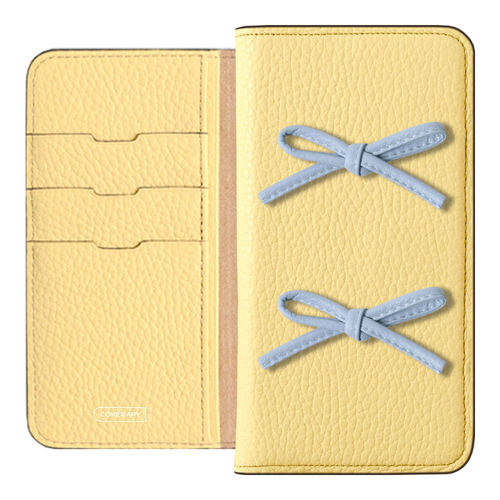 Genuine leather 32 colors Italian shrink leather leather cord ribbon notebook-style case Xperia series