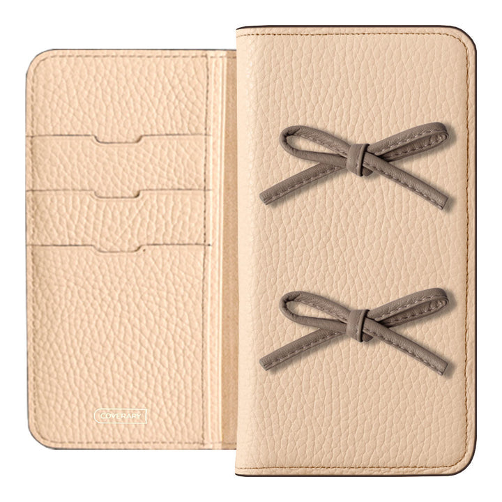 Genuine leather 32 colors Italian shrink leather leather cord ribbon notebook-style case Xperia series