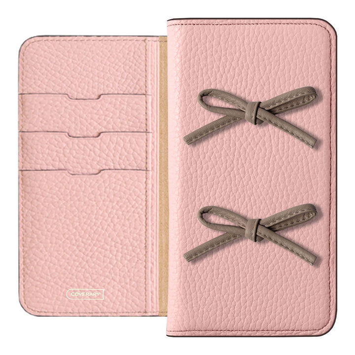 Genuine leather 32 colors Italian shrink leather leather cord ribbon notebook-style case AQUOS series