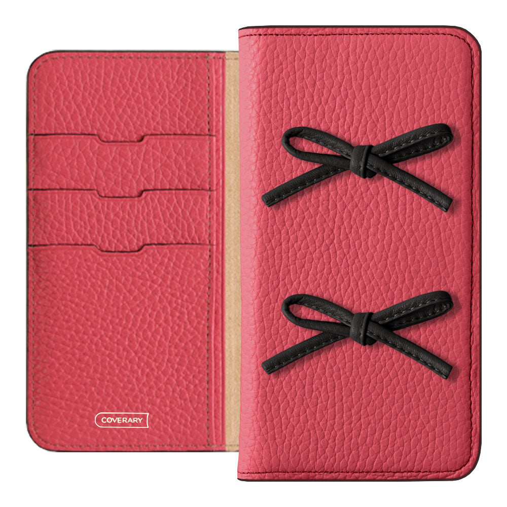 Genuine leather 32 colors Italian shrink leather leather cord ribbon notebook-style case Xperia series