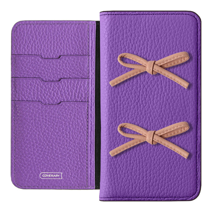 Genuine leather 32 colors Italian shrink leather leather cord ribbon notebook-style case AQUOS series