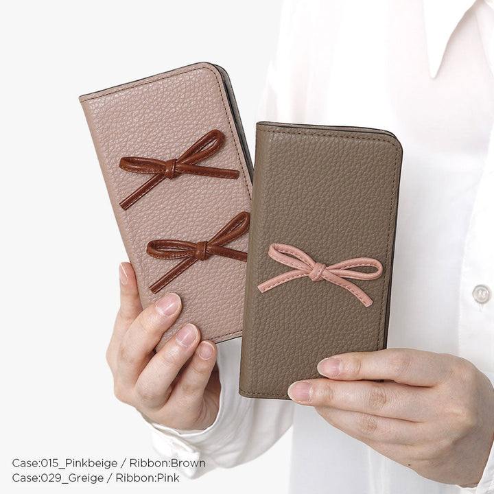 Genuine leather 32 colors Italian shrink leather leather cord ribbon notebook-style case Xperia series