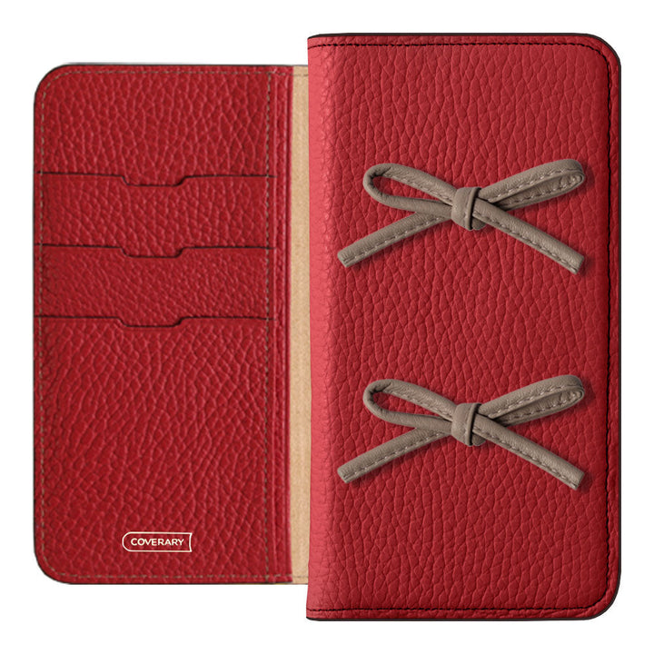 Genuine leather 32 colors Italian shrink leather leather cord ribbon notebook-style case AQUOS series