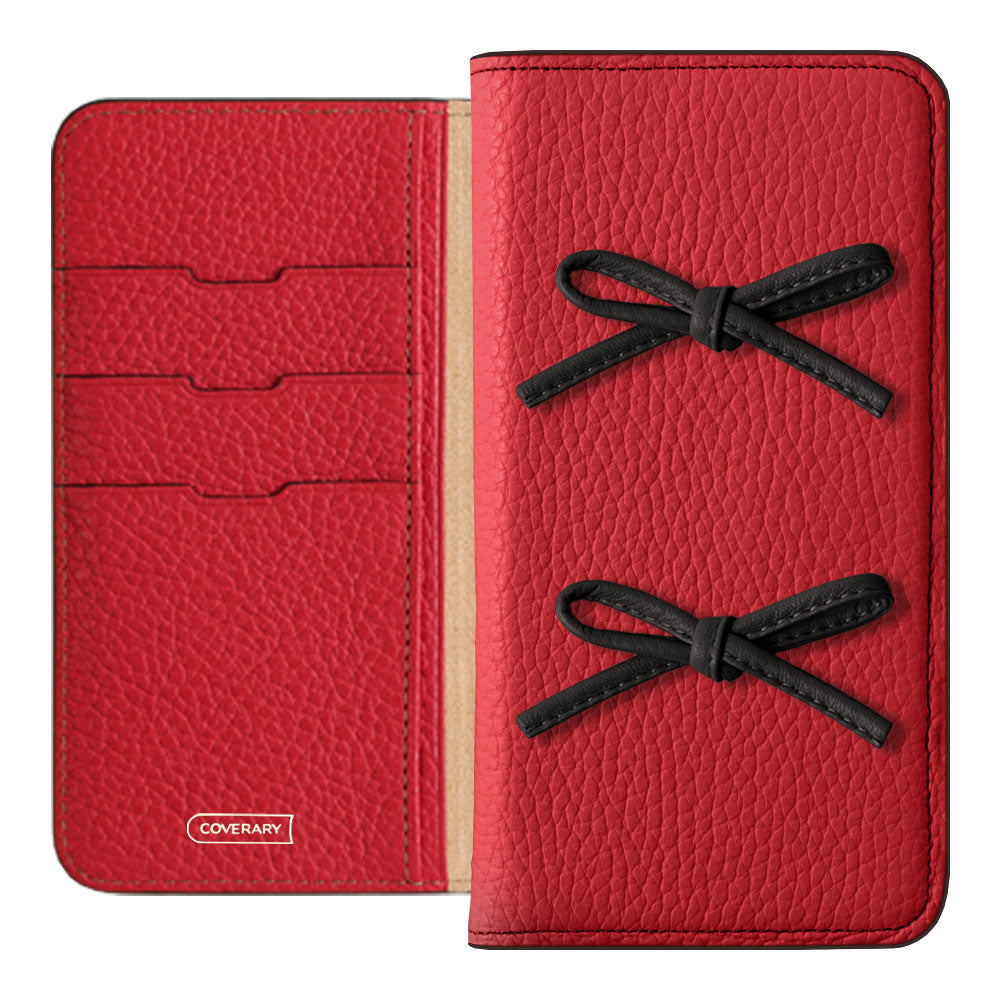 Genuine leather 32 colors Italian shrink leather leather cord ribbon notebook-style case Xperia series