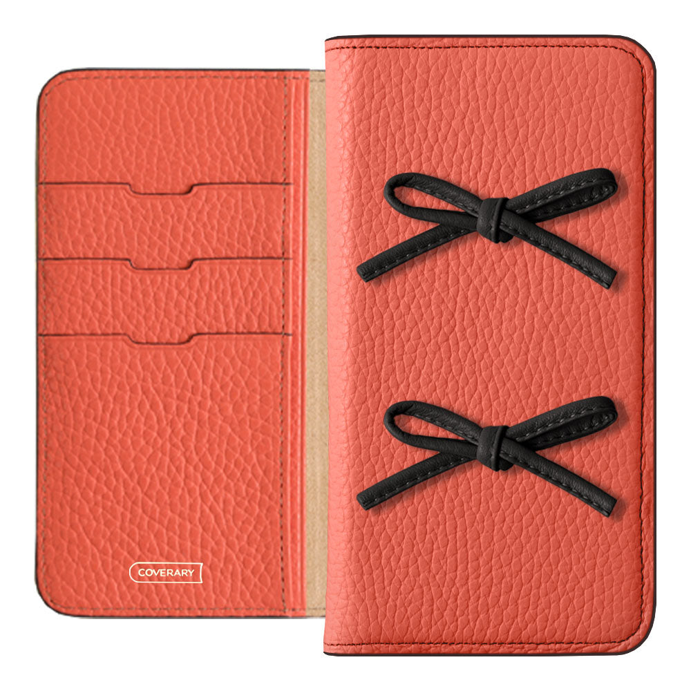 Genuine leather 32 colors Italian shrink leather leather cord ribbon notebook-style case AQUOS series