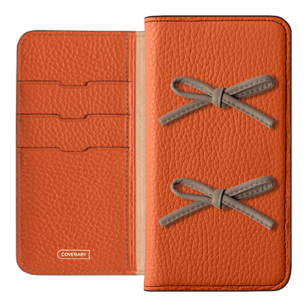 Genuine leather 32 colors Italian shrink leather leather cord ribbon notebook-style case AQUOS series