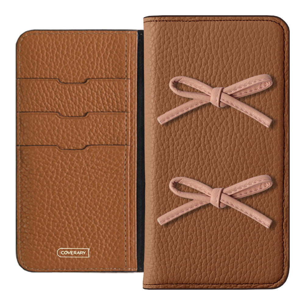 Genuine leather 32 colors Italian shrink leather leather cord ribbon notebook-style case AQUOS series