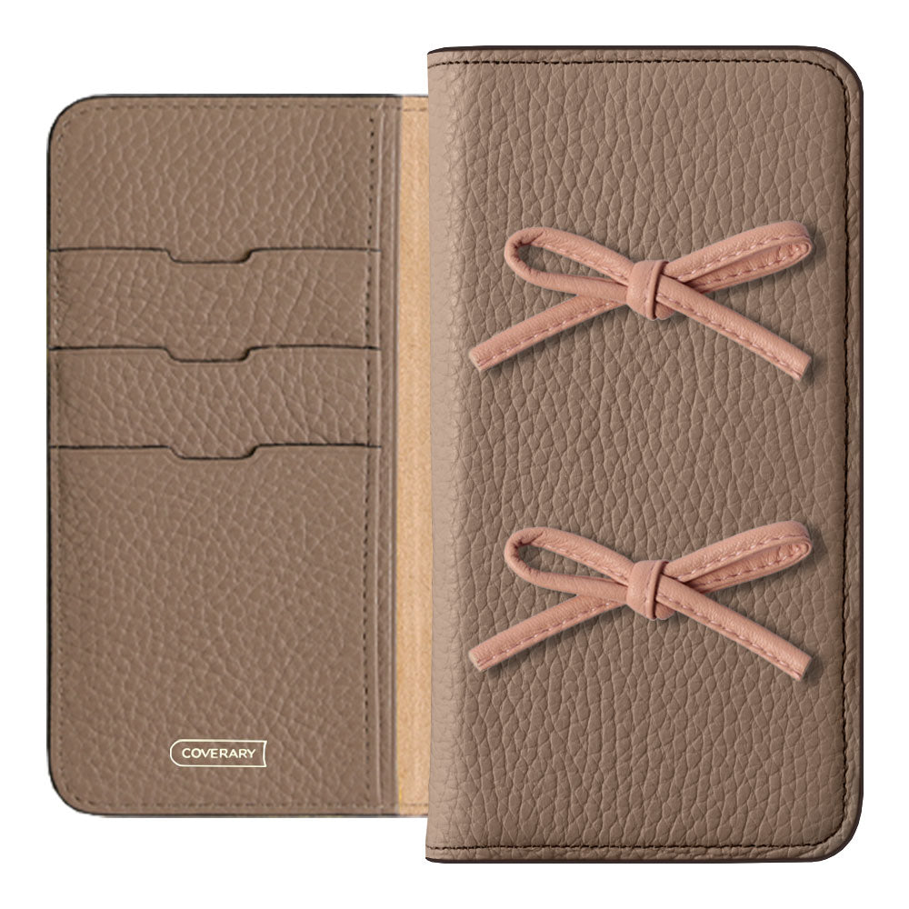 Genuine leather 32 colors Italian shrink leather leather cord ribbon notebook-style case Xperia series