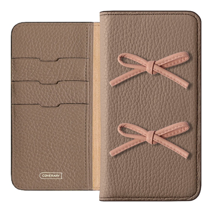 Genuine leather 32 colors Italian shrink leather leather cord ribbon notebook-style case Xperia series