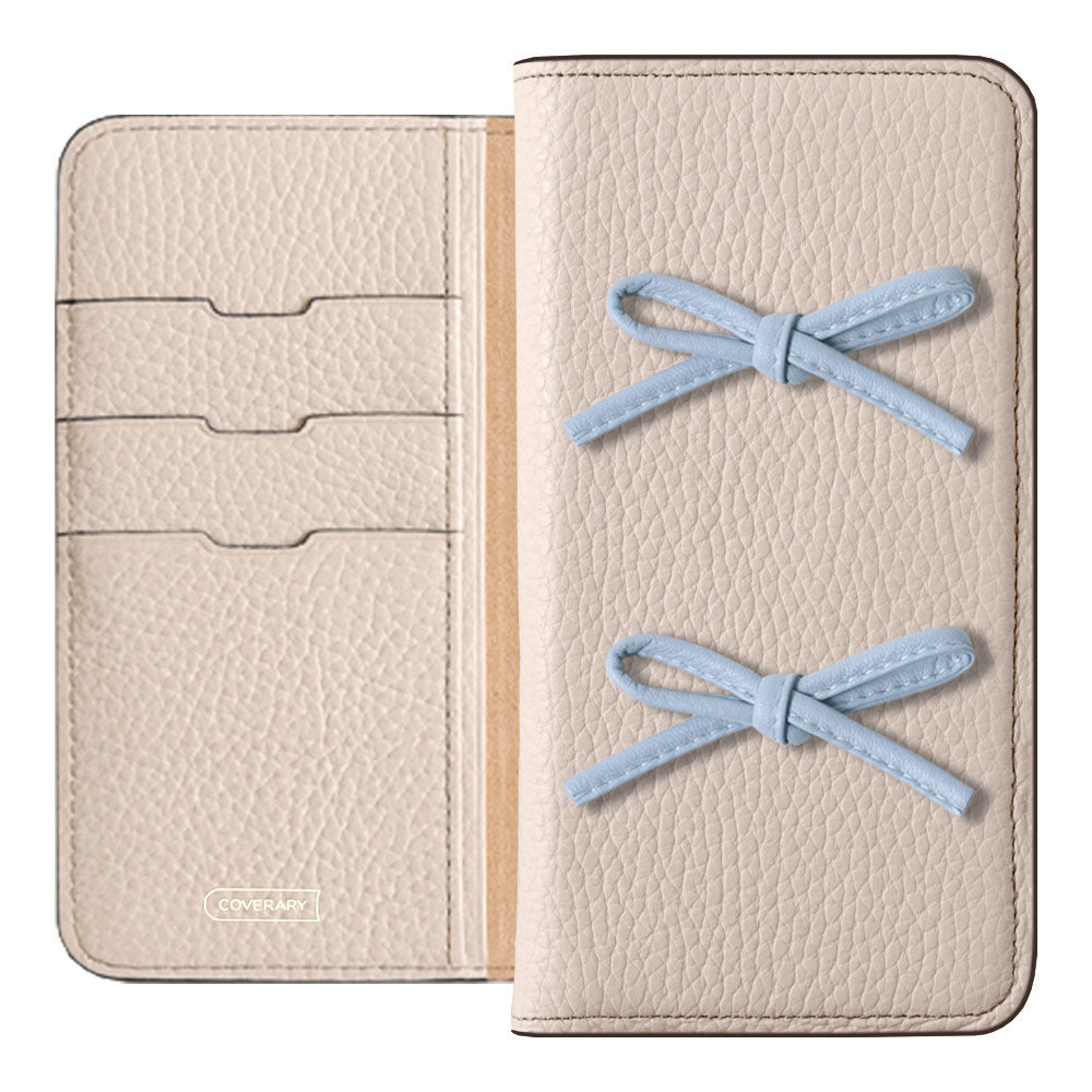 Genuine leather 32 colors Italian shrink leather leather cord ribbon notebook-style case Xperia series