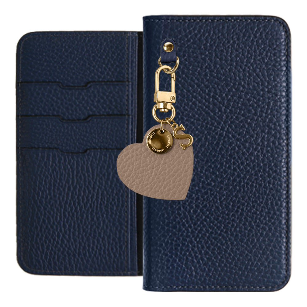 Cuir véritable 32 couleurs cuir italien grainé motif initial charme étui portefeuille série Google Pixel