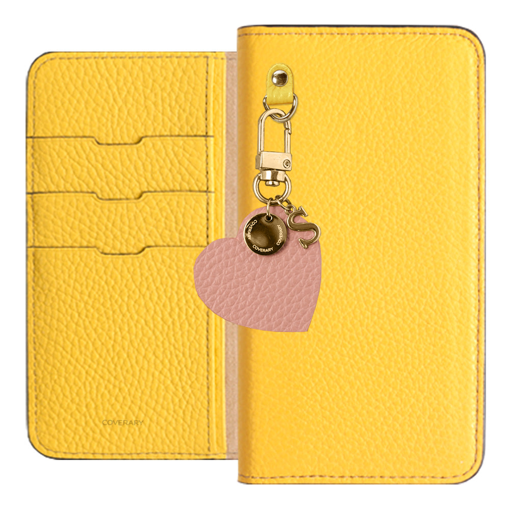 Cuir véritable 32 couleurs cuir italien grainé motif initial charme étui portefeuille série Google Pixel