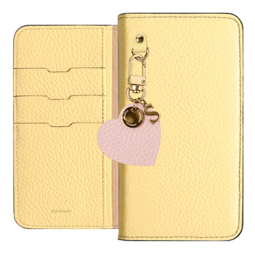 Cuir véritable 32 couleurs cuir italien grainé motif initial charme étui portefeuille série Google Pixel