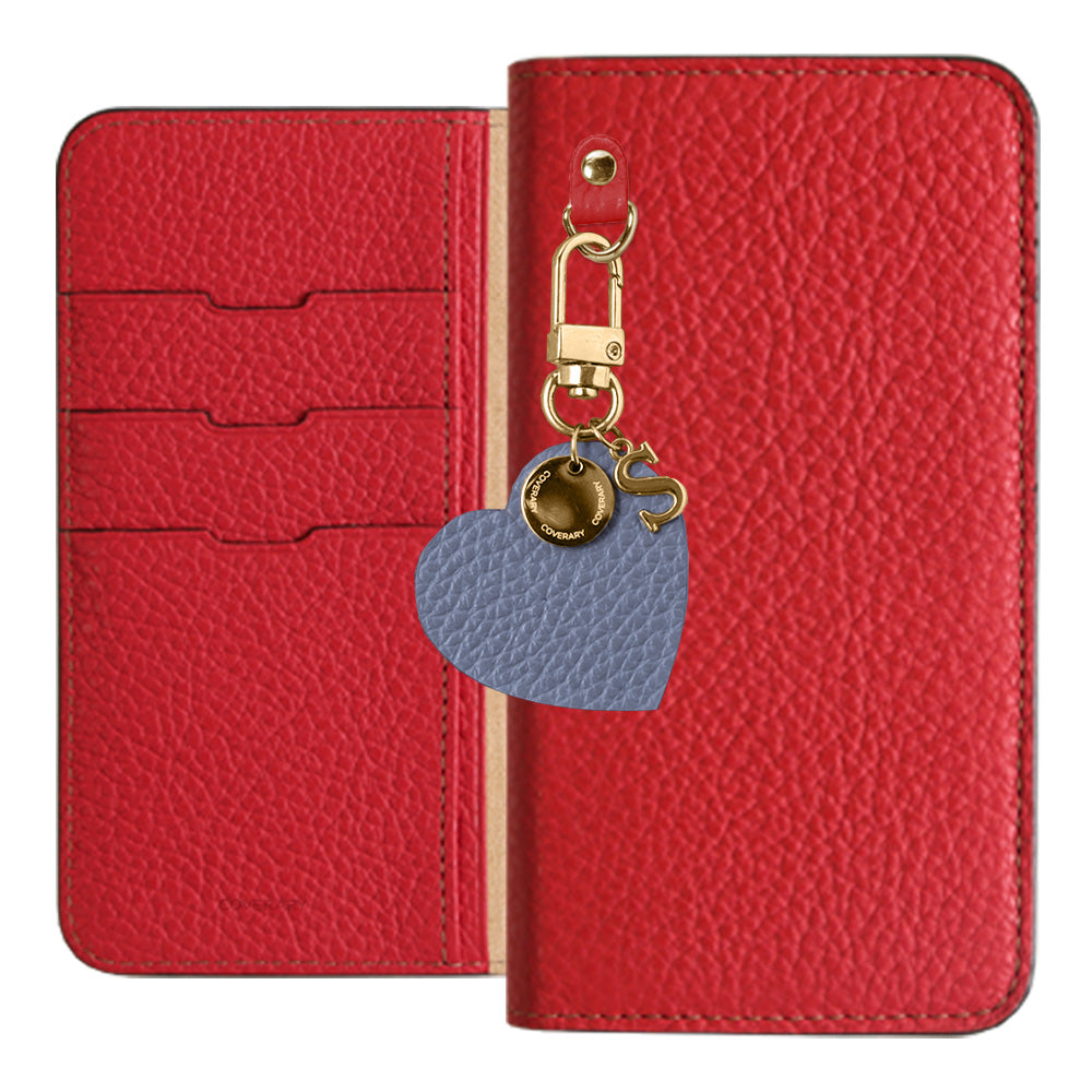 Cuir véritable 32 couleurs cuir italien grainé motif initial charme étui portefeuille série Google Pixel