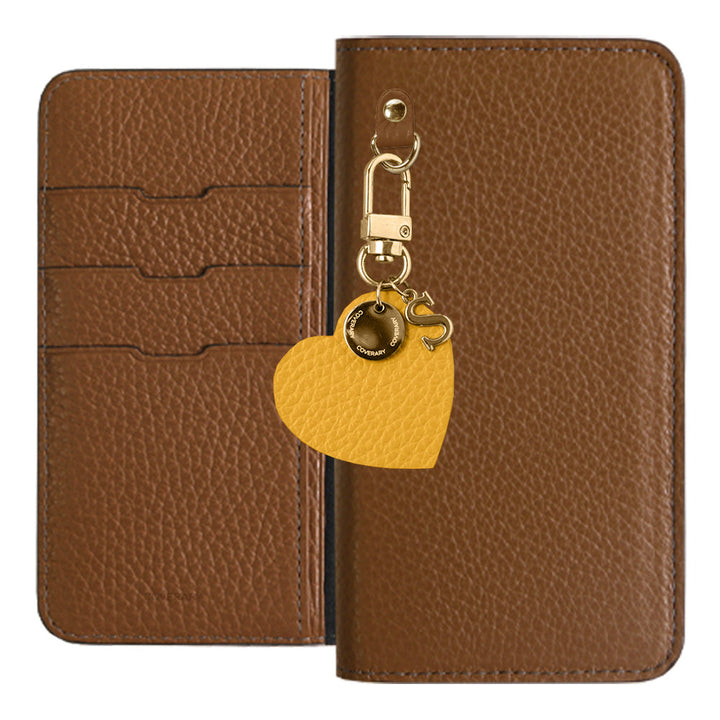 Cuir véritable 32 couleurs cuir italien grainé motif initial charme étui portefeuille série Google Pixel