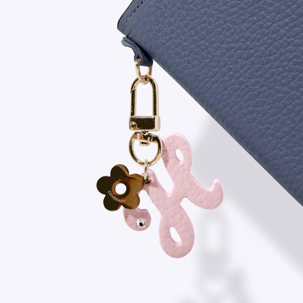 Genuine leather 32 colors Italian shrink leather mini initial charm notebook-style case Google Pixel series