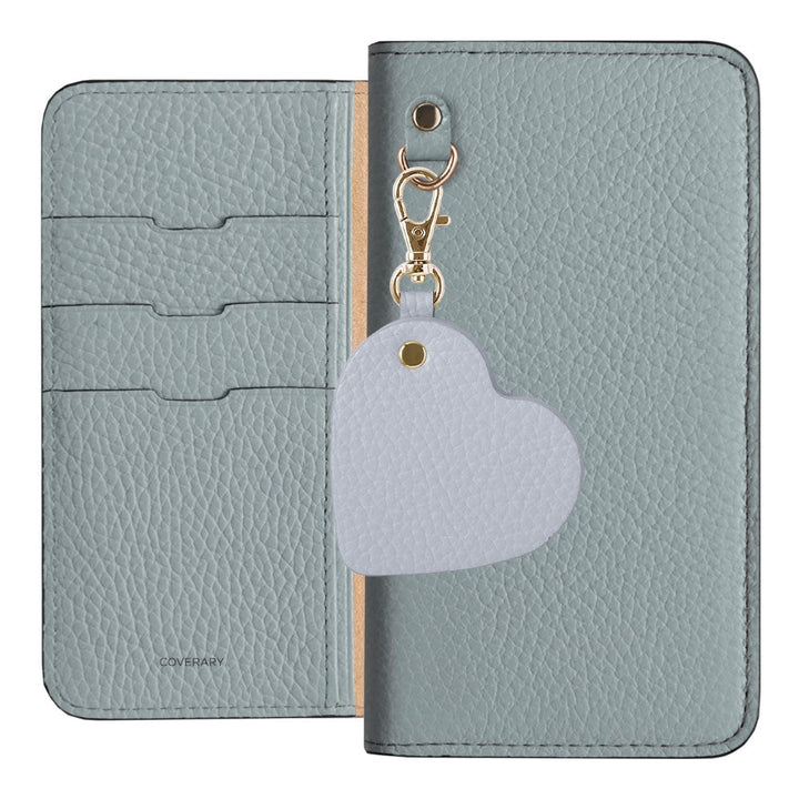 Genuine Leather 32 Colors Italian Shrink Leather Motif Mirror Charm Wallet Case Galaxy Series