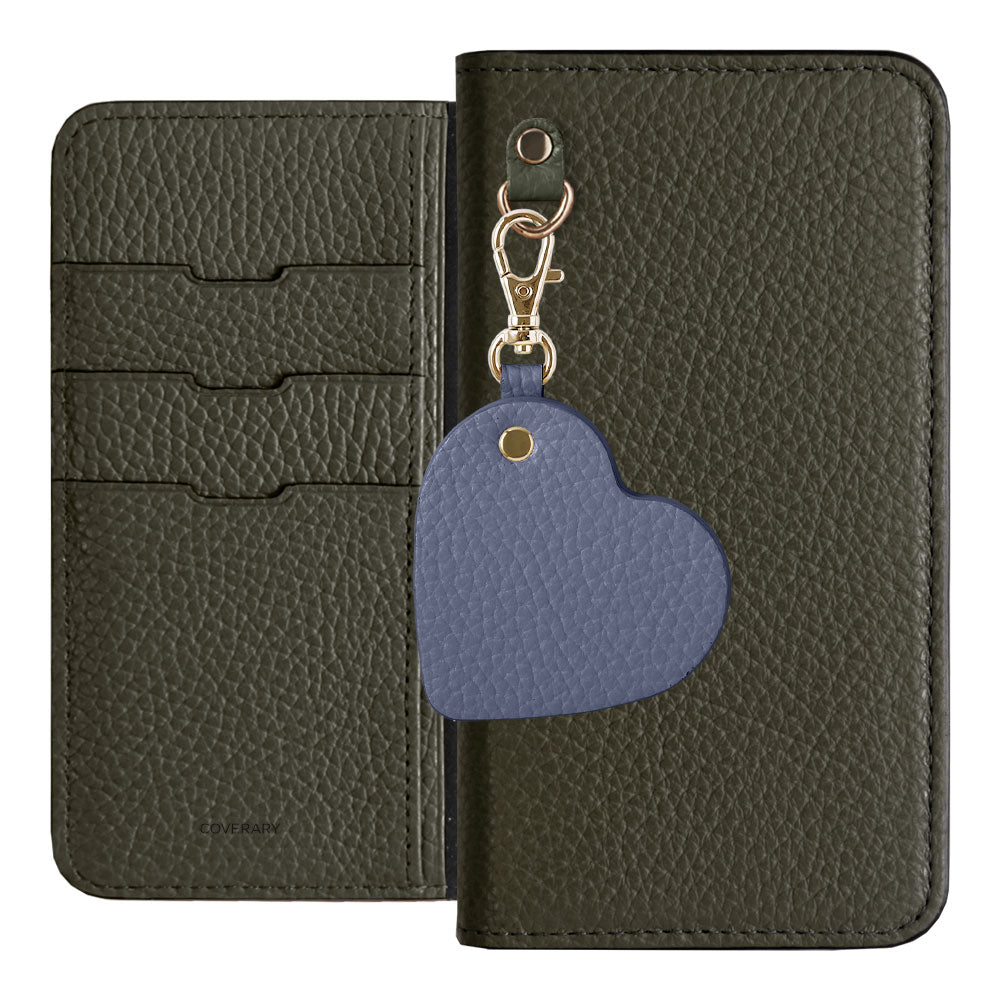 Genuine Leather 32 Colors Italian Shrink Leather Motif Mirror Charm Wallet Case Xperia Series