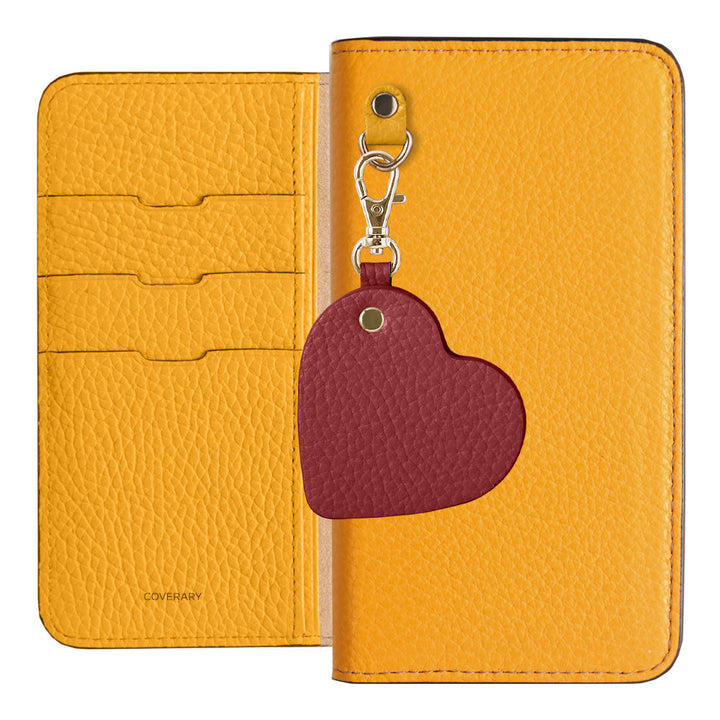 Genuine Leather 32 Colors Italian Shrink Leather Motif Mirror Charm Wallet Case Xperia Series