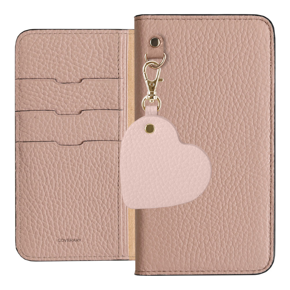 Genuine Leather 32 Colors Italian Shrink Leather Motif Mirror Charm Wallet Case Galaxy Series