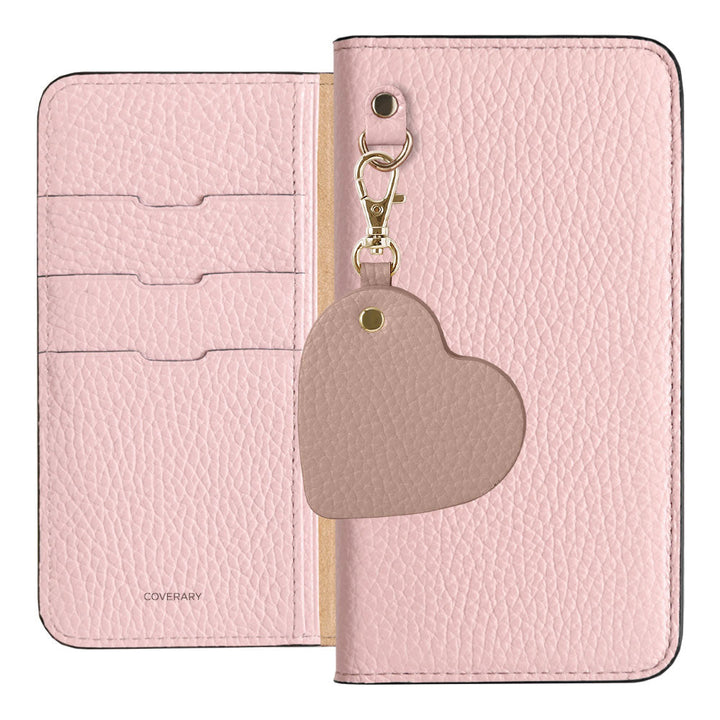 Genuine Leather 32 Colors Italian Shrink Leather Motif Mirror Charm Wallet Case Galaxy Series