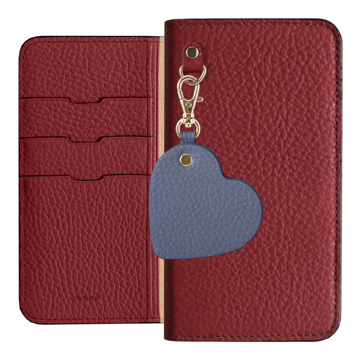 Genuine Leather 32 Colors Italian Shrink Leather Motif Mirror Charm Wallet Case Xperia Series